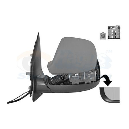 Rétroviseur éléctrique complet gauche