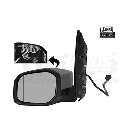 Rétroviseur éléctrique complet gauche