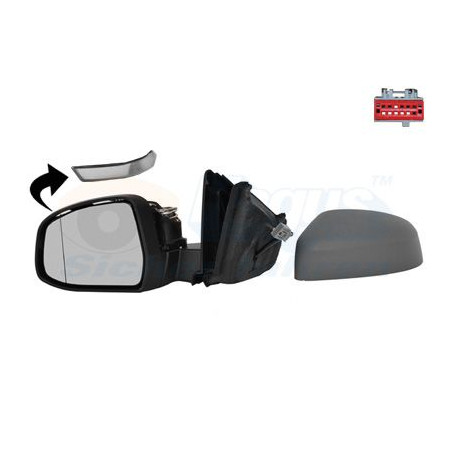 Rétroviseur éléctrique complet gauche