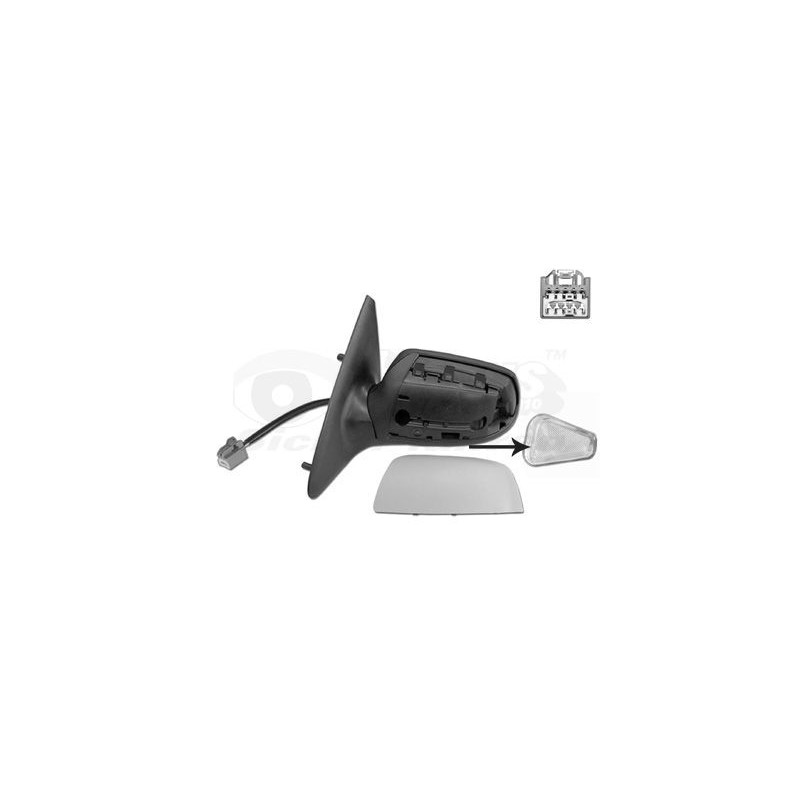 Rétroviseur éléctrique complet gauche