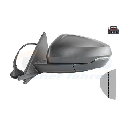 Rétroviseur éléctrique complet gauche