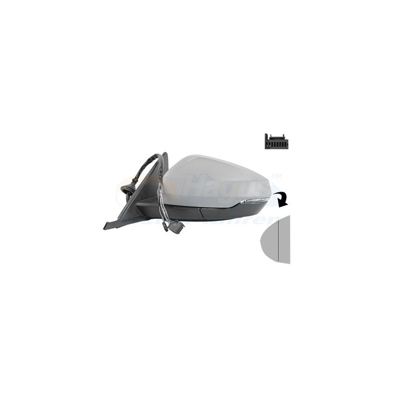 RETROVISEUR ELECTRIQUE COMPLET GAUCHE Primer 6Pin 