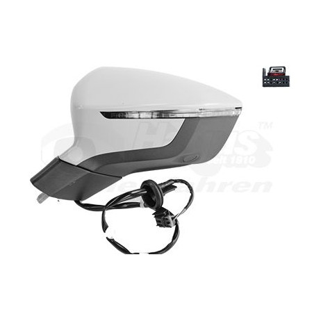 Rétroviseur éléctrique complet gauche