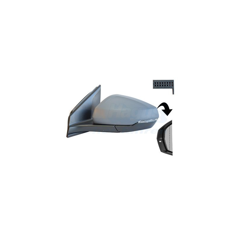 Rétroviseur éléctrique complet gauche