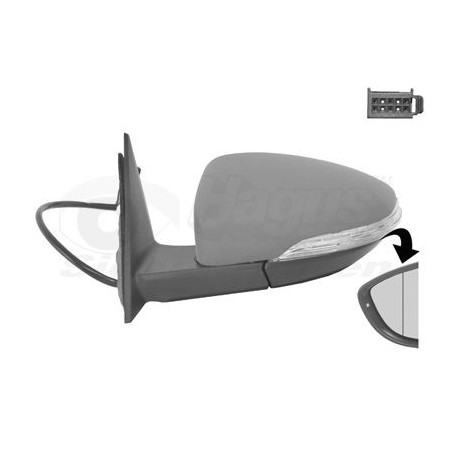 Rétroviseur éléctrique complet gauche