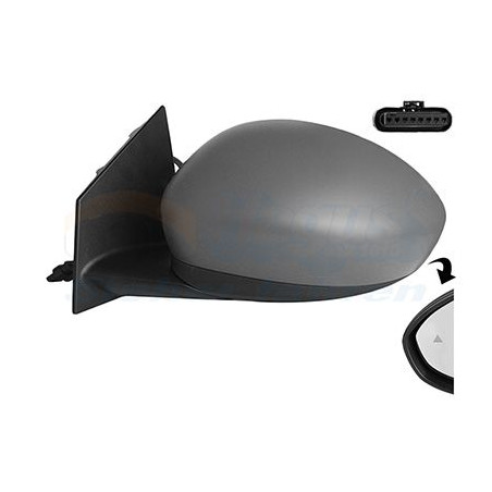 Rétroviseur éléctrique complet gauche 6pin chauffant primer side assist