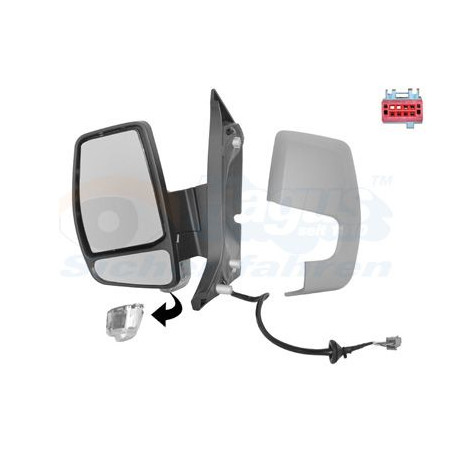 Rétroviseur éléctrique complet gauche