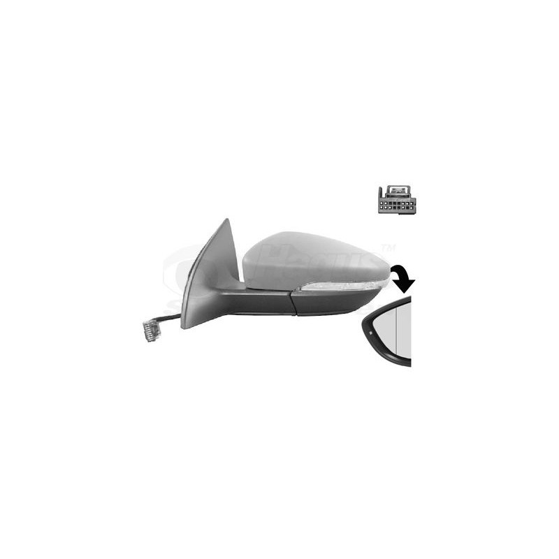 Rétroviseur éléctrique complet gauche