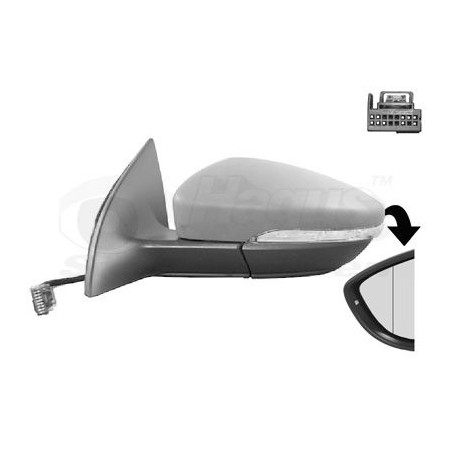 Rétroviseur éléctrique complet gauche