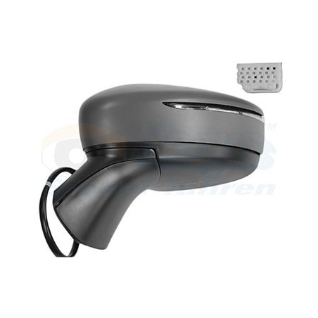 Rétroviseur éléctrique complet gauche 7 pin avec répétiteur primer chauffant