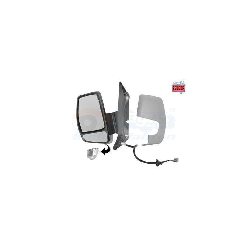 Rétroviseur éléctrique complet gauche