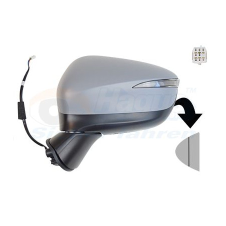 Rétroviseur éléctrique complet gauche