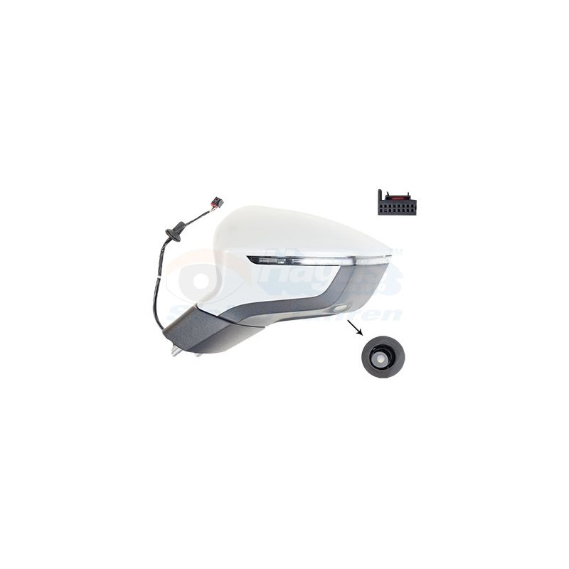 Rétroviseur éléctrique complet gauche