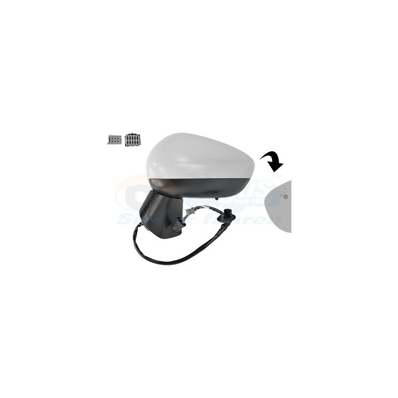 Rétroviseur éléctrique complet gauche