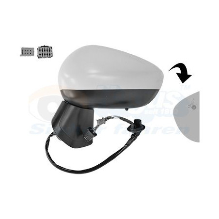 Rétroviseur éléctrique complet gauche