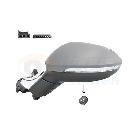 Rétroviseur éléctrique complet gauche