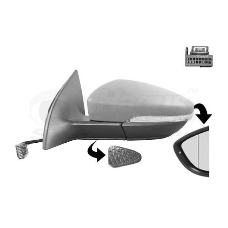 Rétroviseur éléctrique complet gauche