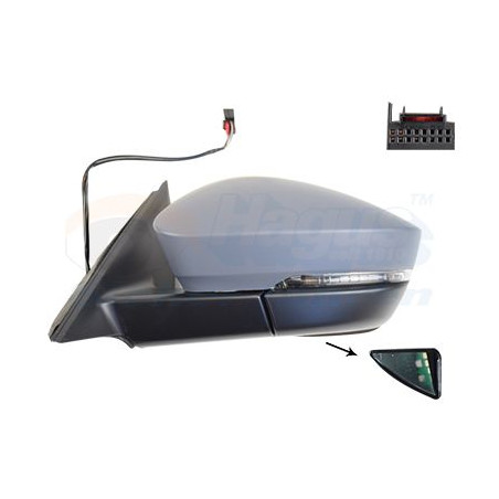 Rétroviseur éléctrique complet gauche