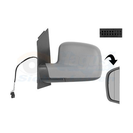 Rétroviseur éléctrique complet gauche