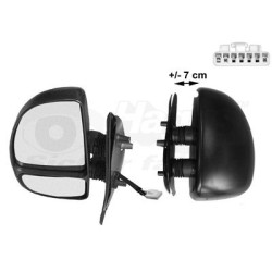 Rétroviseur éléctrique complet gauche