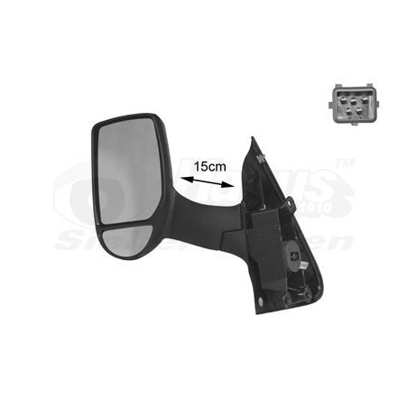 Rétroviseur éléctrique complet gauche