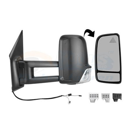 Rétroviseur éléctrique complet gauche