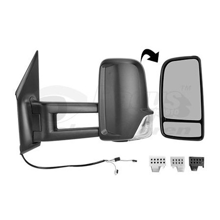 Rétroviseur éléctrique complet gauche