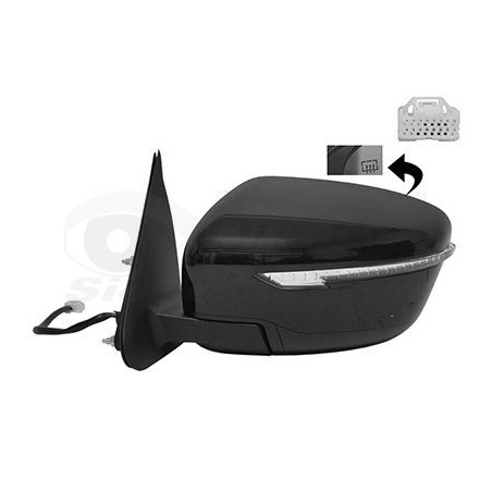 Rétroviseur éléctrique complet gauche