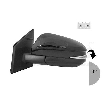 Rétroviseur éléctrique complet gauche