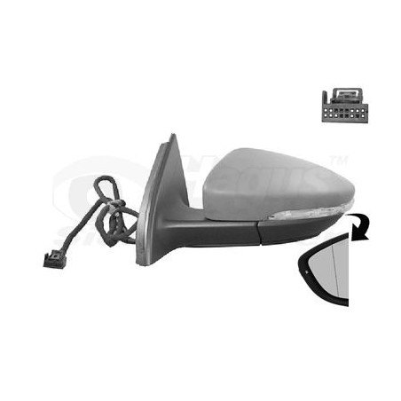 Rétroviseur éléctrique complet gauche