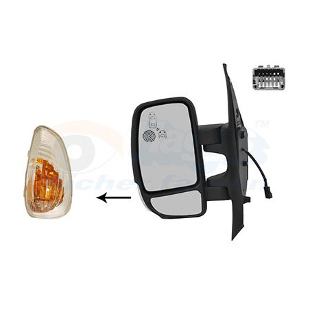 Rétroviseur éléctrique complet gauche