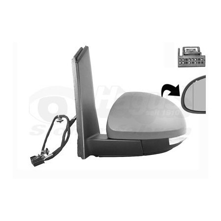 Rétroviseur éléctrique complet gauche