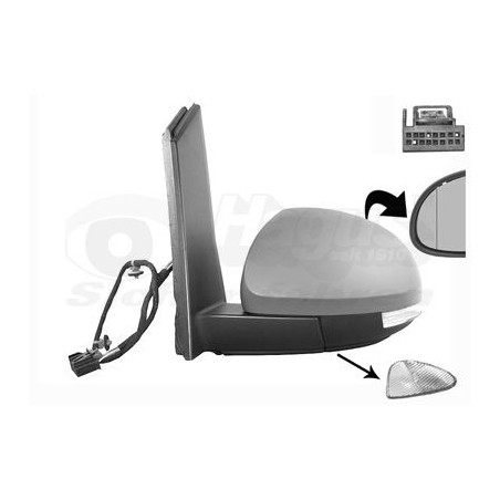 Rétroviseur éléctrique complet gauche