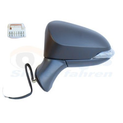 Rétroviseur éléctrique complet gauche