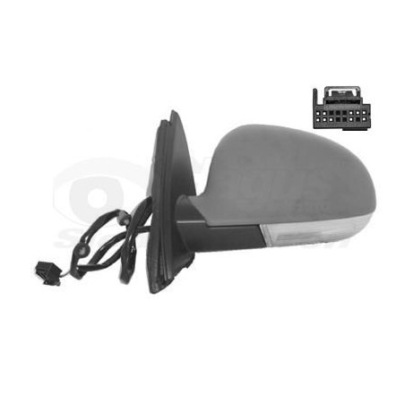 Rétroviseur éléctrique complet gauche