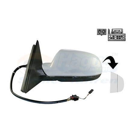 Rétroviseur éléctrique complet gauche