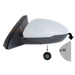 Rétroviseur éléctrique complet gauche