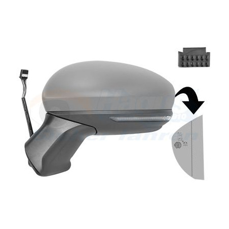 Rétroviseur éléctrique complet gauche