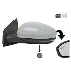 Rétroviseur éléctrique complet gauche