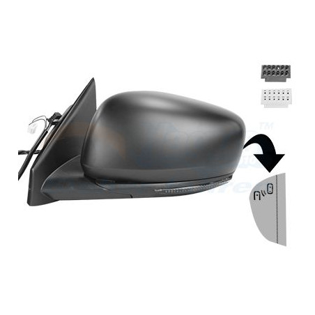 Rétroviseur éléctrique complet gauche