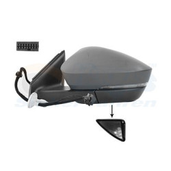 Rétroviseur éléctrique complet gauche