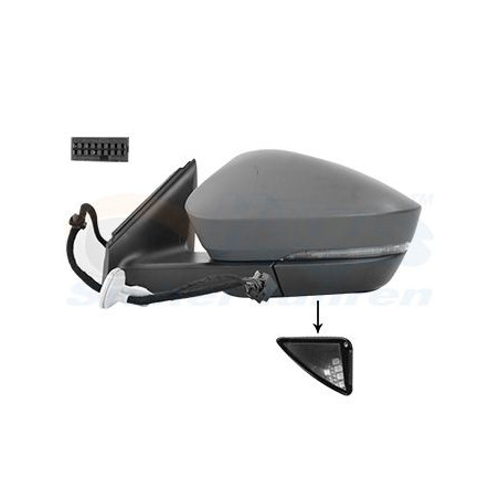 Rétroviseur éléctrique complet gauche
