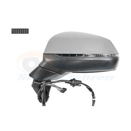 Rétroviseur éléctrique complet gauche