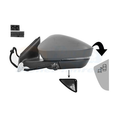 Rétroviseur éléctrique complet gauche