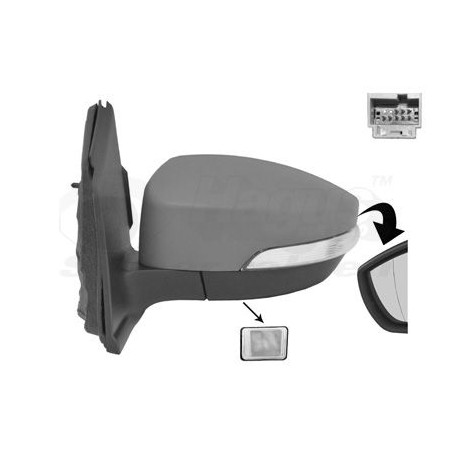 Rétroviseur éléctrique complet gauche