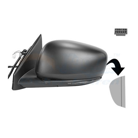 Rétroviseur éléctrique complet gauche