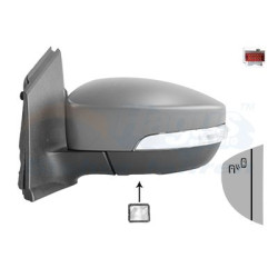 Rétroviseur éléctrique complet gauche