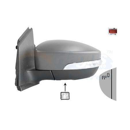 Rétroviseur éléctrique complet gauche