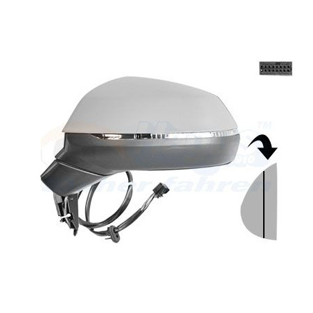 Rétroviseur éléctrique complet gauche