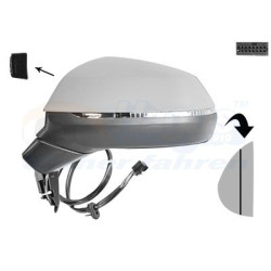 Rétroviseur éléctrique complet gauche